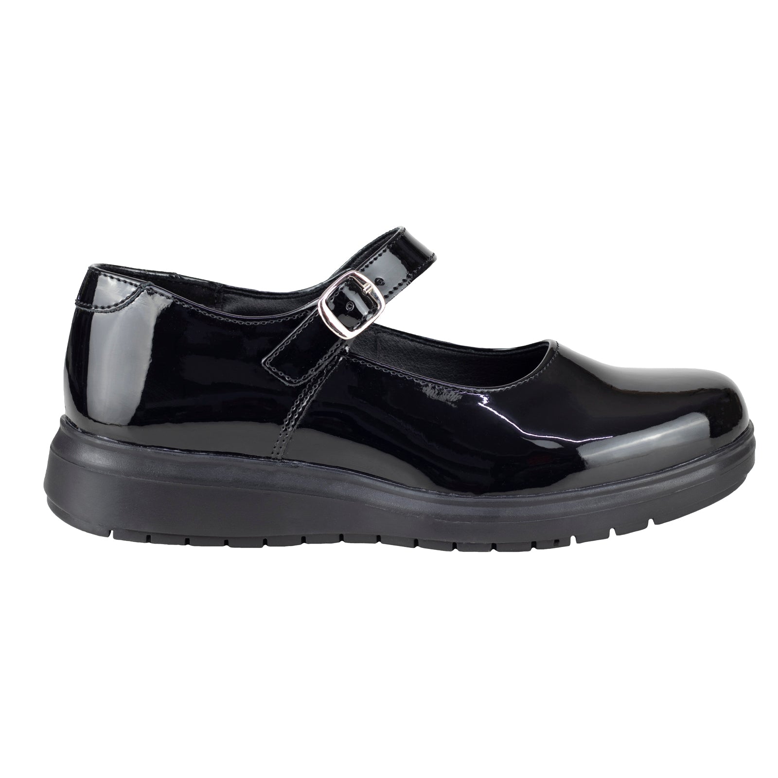 Zapato Escolar Para Niña Green Love 94081 Charol Negro