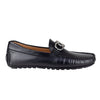 Mocasin Negro Semi Vestir Hombre Gino Cherruti 1602 Hebilla