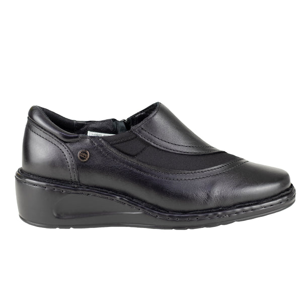 Zapato Casual Dama Lobo Solo 4843 Algodón Negro