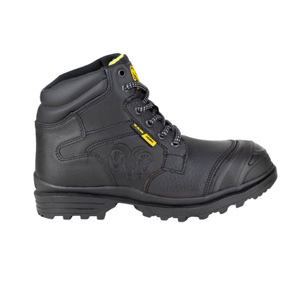 Bota de Seguridad Casco Acero Para Caballero New Ram  9595 Negro