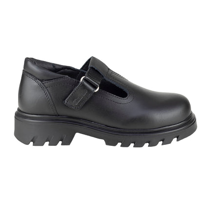 Zapato Escolar Para Niña C231-A Piel Negro 21.5-26