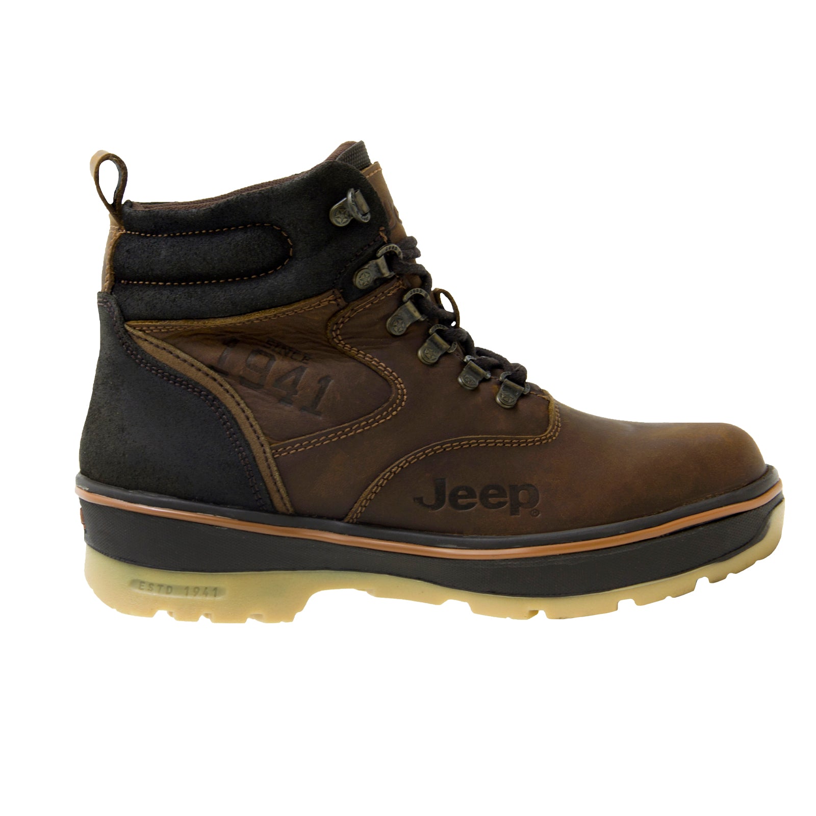 Bota Industrial Tipo I Ocupacional Caballero Jeep 10101 Crazy Bronce