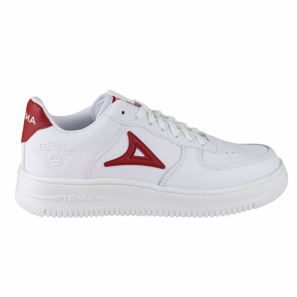 Tenis Casual Unisex Pirma Harley 5002 Blanco Rojo