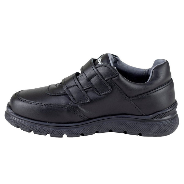 Zapato Escolar Chabelo Niño Velcro C24-A Piel Negro 15-21