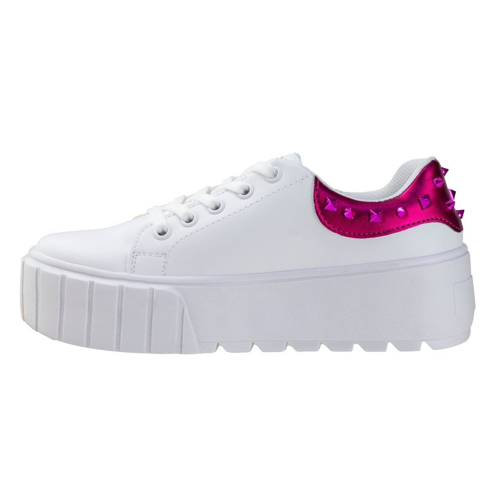 Tenis Blanco Mujer Urbano Suela Gruesa Capa De Ozono 651101