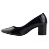 Zapatillas Negra Mujer Tacon Ancho Capa De Ozono 649601 Moda