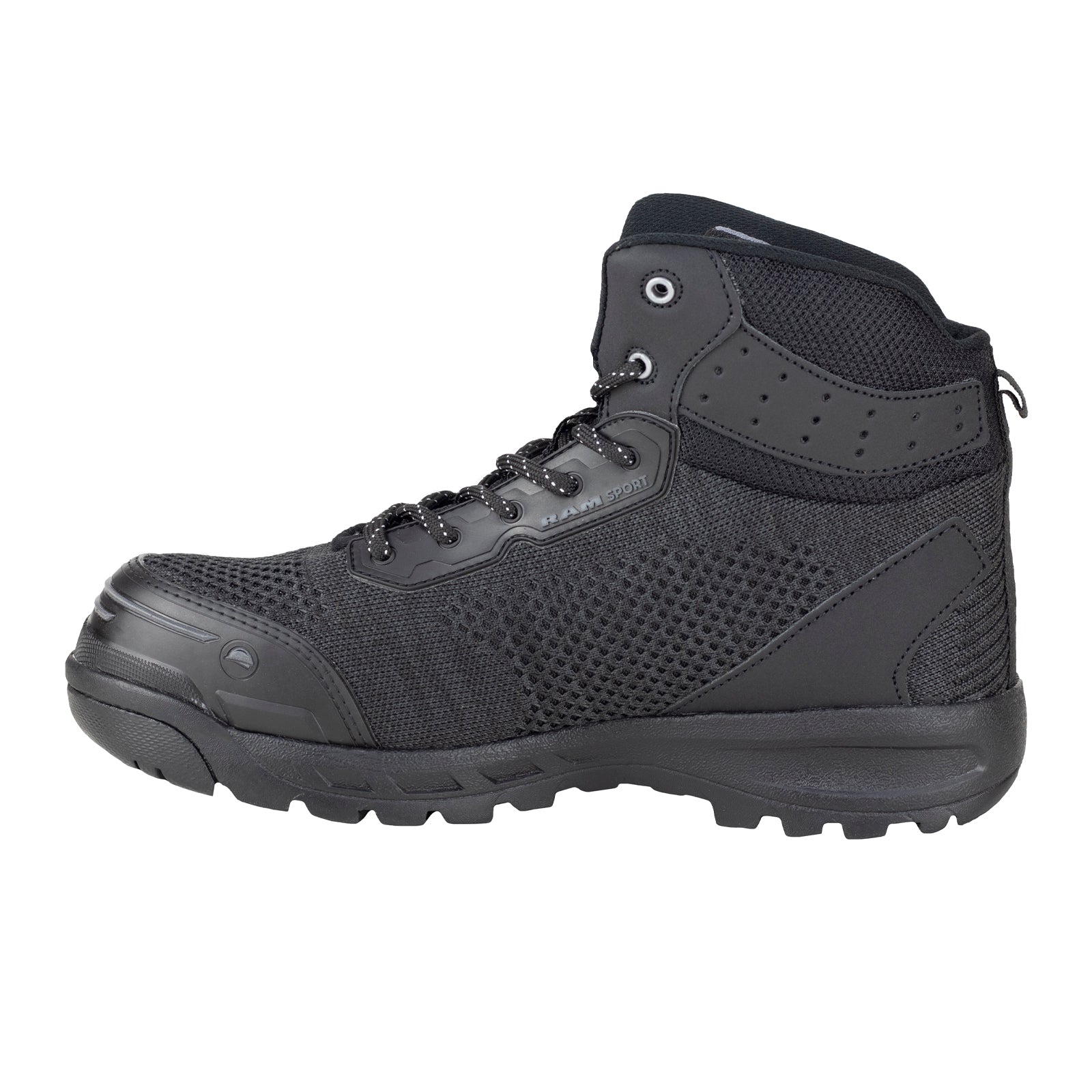 Bota Seguridad Con Casco Acero Para Caballero NEW RAM 9544 Negro Acero