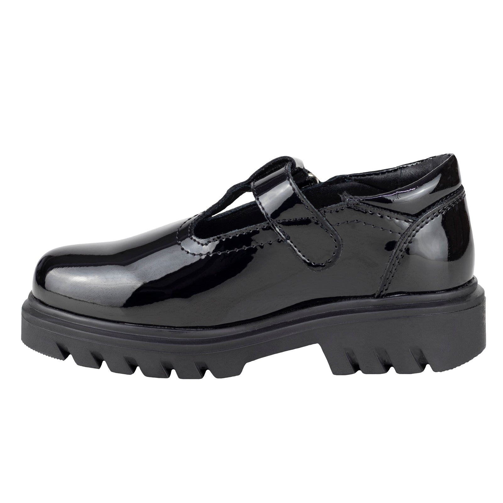 Zapato Chunky Escolar Para Niña Chabelo C231-B Charol Negro 21.5-26