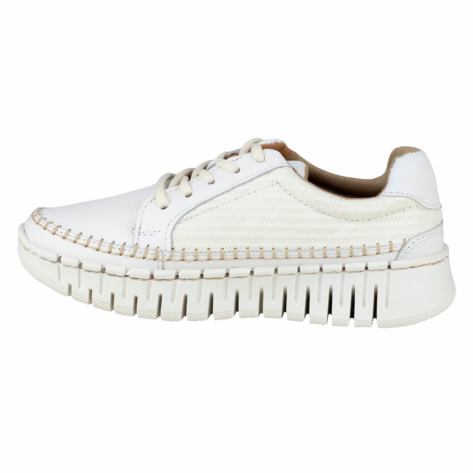 Tenis Casual de Plataforma Para Dama Lobo Solo 4952 Blanco