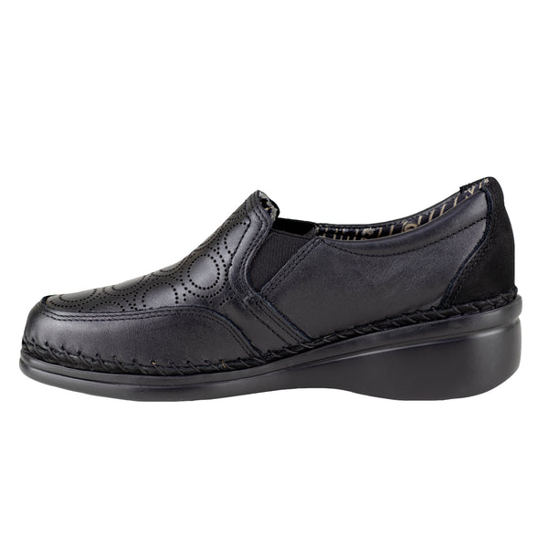 Zapato De Tacón Dama Lobo Solo Jessi 4702 Algodón Negro