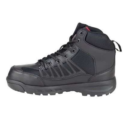 Bota Industrial Casco Acero Para Hombre Marca Ram 9588 Negro Rojo