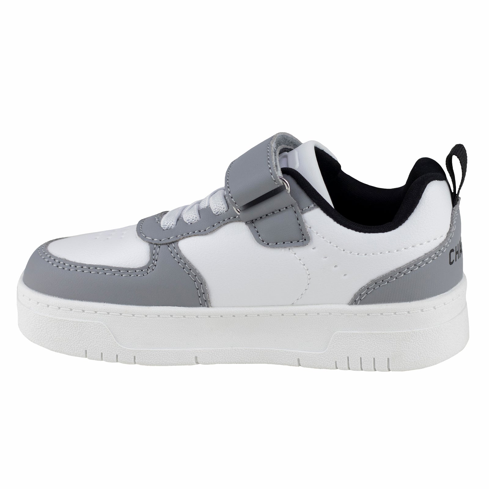 Tenis Choclo Casual Para niño Charly 1065383 Blanco Gris