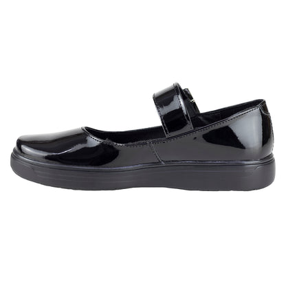 Zapato Escolar Para Niña Green Love 95171 Charol Negro