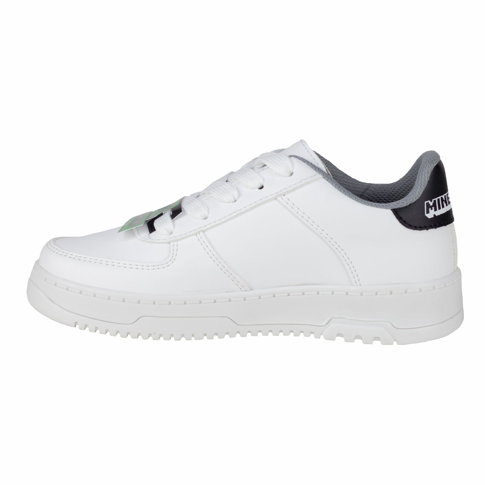 Tenis Escolar Casual Niño Niña Creeper Minecraft Yuyin MI3070 Blanco