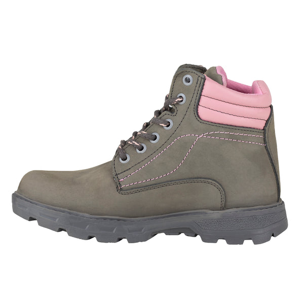 Bota Casual Dama Jeep 20200 Nobuck Gris Rosa
