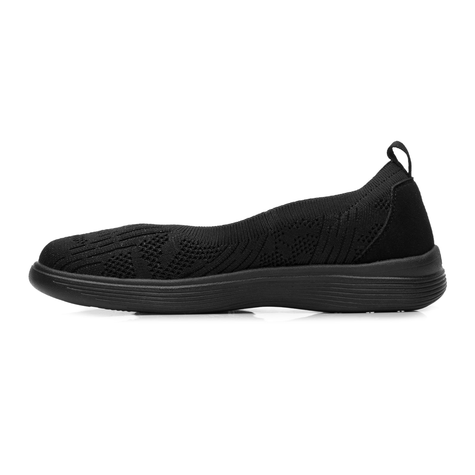 Zapato Mocasín Confort Slip On Tejido Para Dama 104927 Negro