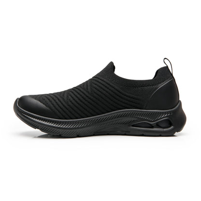 Tenis Sneaker Tejido Confort Casual Para Mujer 135203 Negro