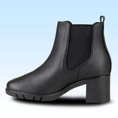 Botín Con Tacón Dama Lady Paulina Goya 24812 Negro