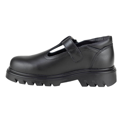 Zapato Escolar Para Niña C231-A Piel Negro 21.5-26