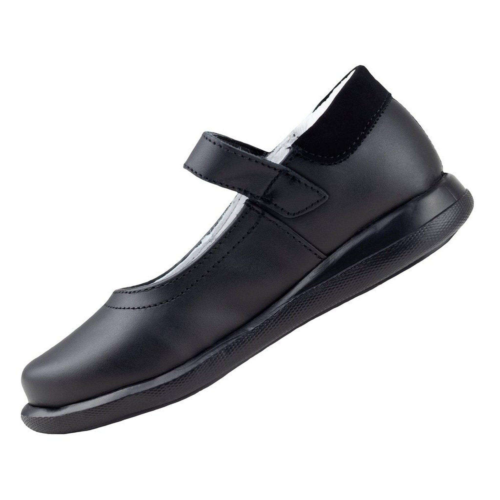 Zapatos Escolar Chabelo Para Niña C333-a Piel Negro 21.5-26