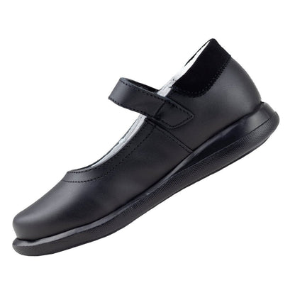 Zapatos Escolar Chabelo Para Niña C333-a Piel Negro 21.5-26