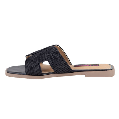 Sandalia Clásica Para Dama Salamandra 200-4062 Negro