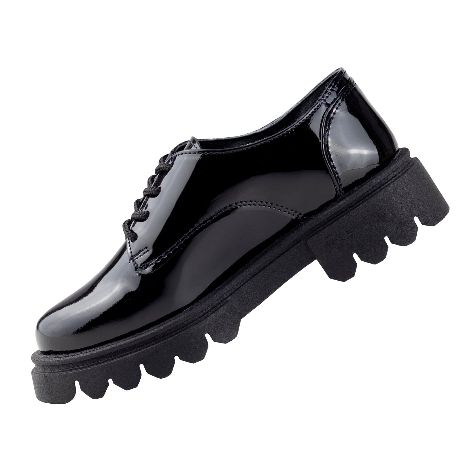 Zapato Escolar Niña Hush Puppies 1293 Negro Charol