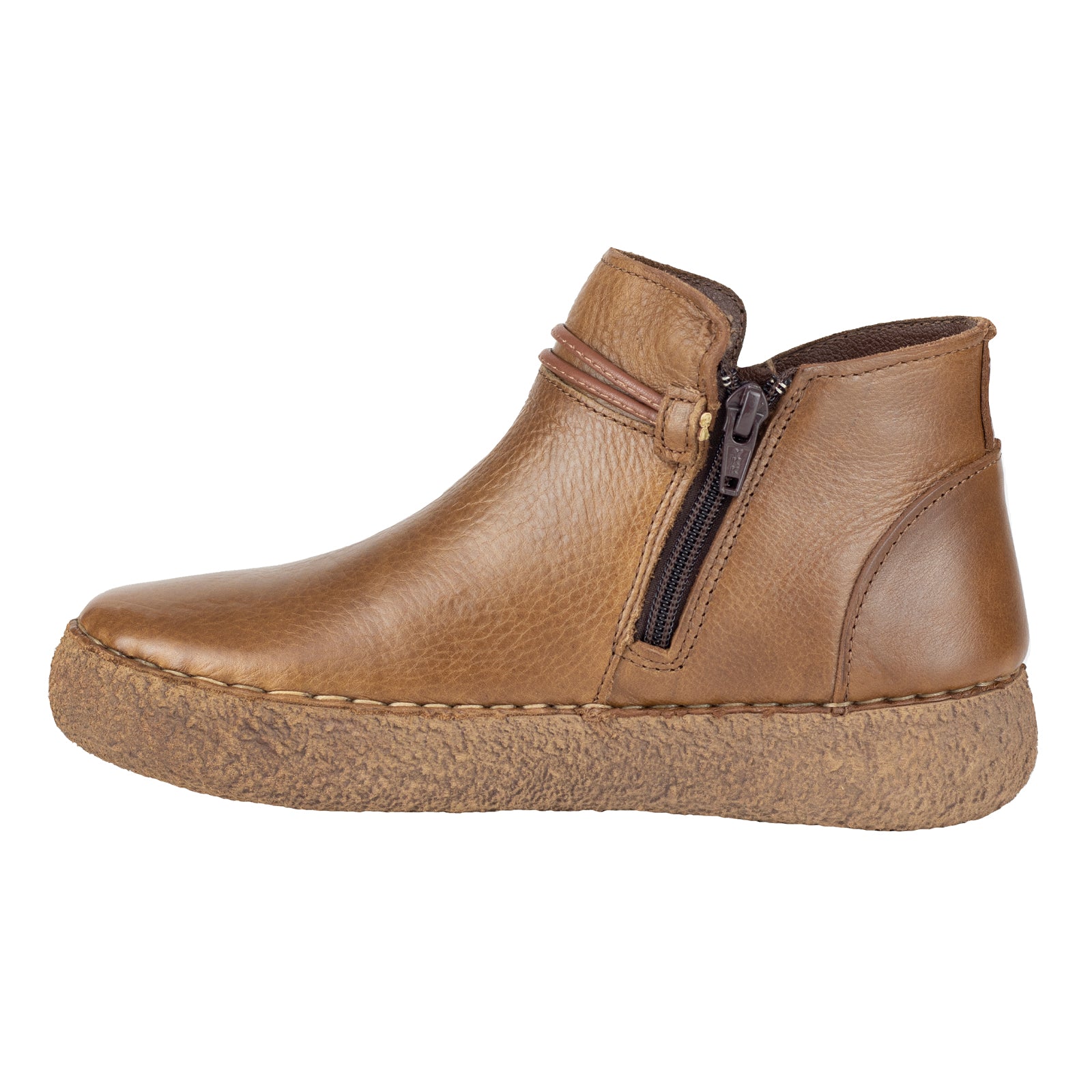 Botín Casual de Marca Lobo Solo Para Dama 4828 Camel
