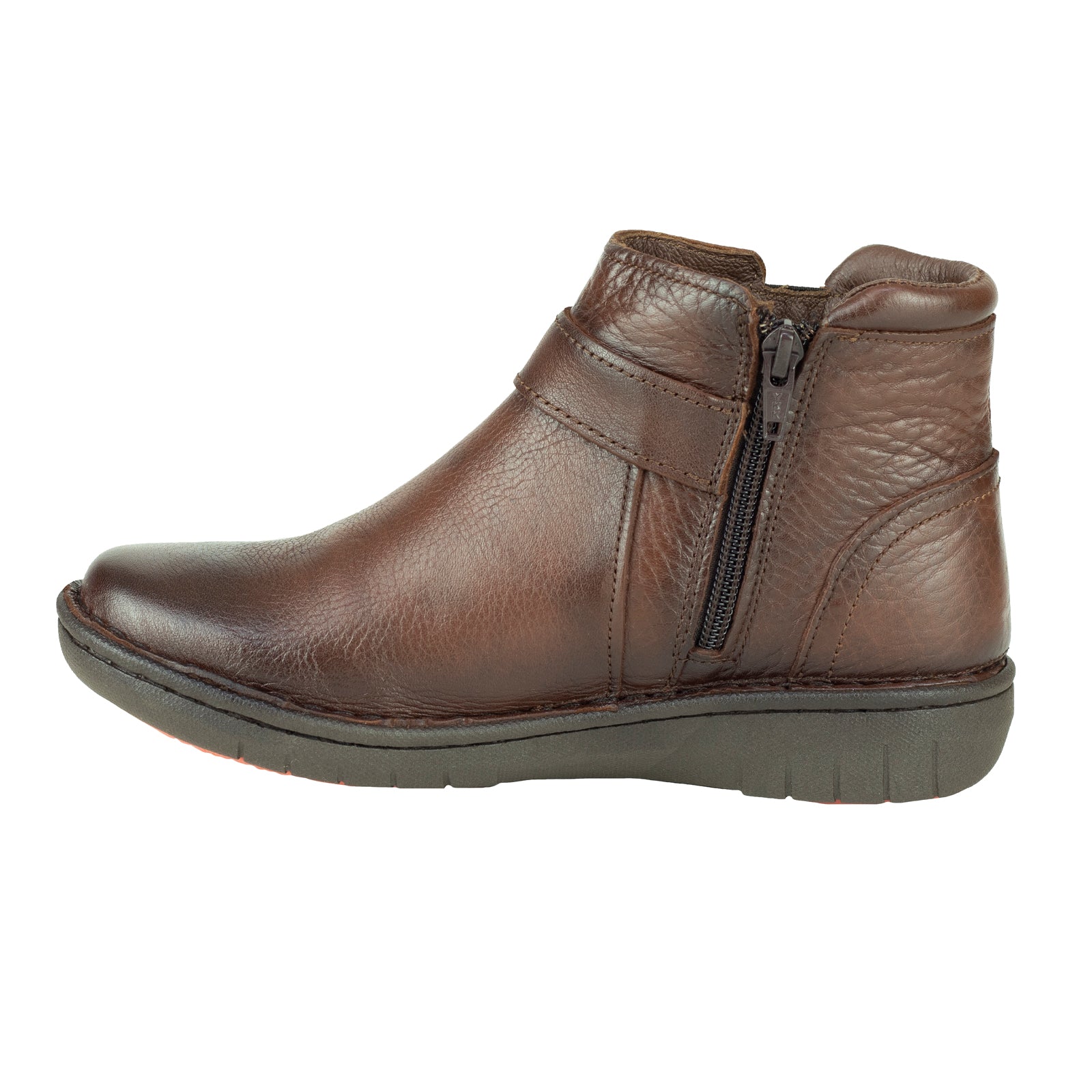 Botín Confort Casual Para Dama Lobo Solo 5860 Mahogany