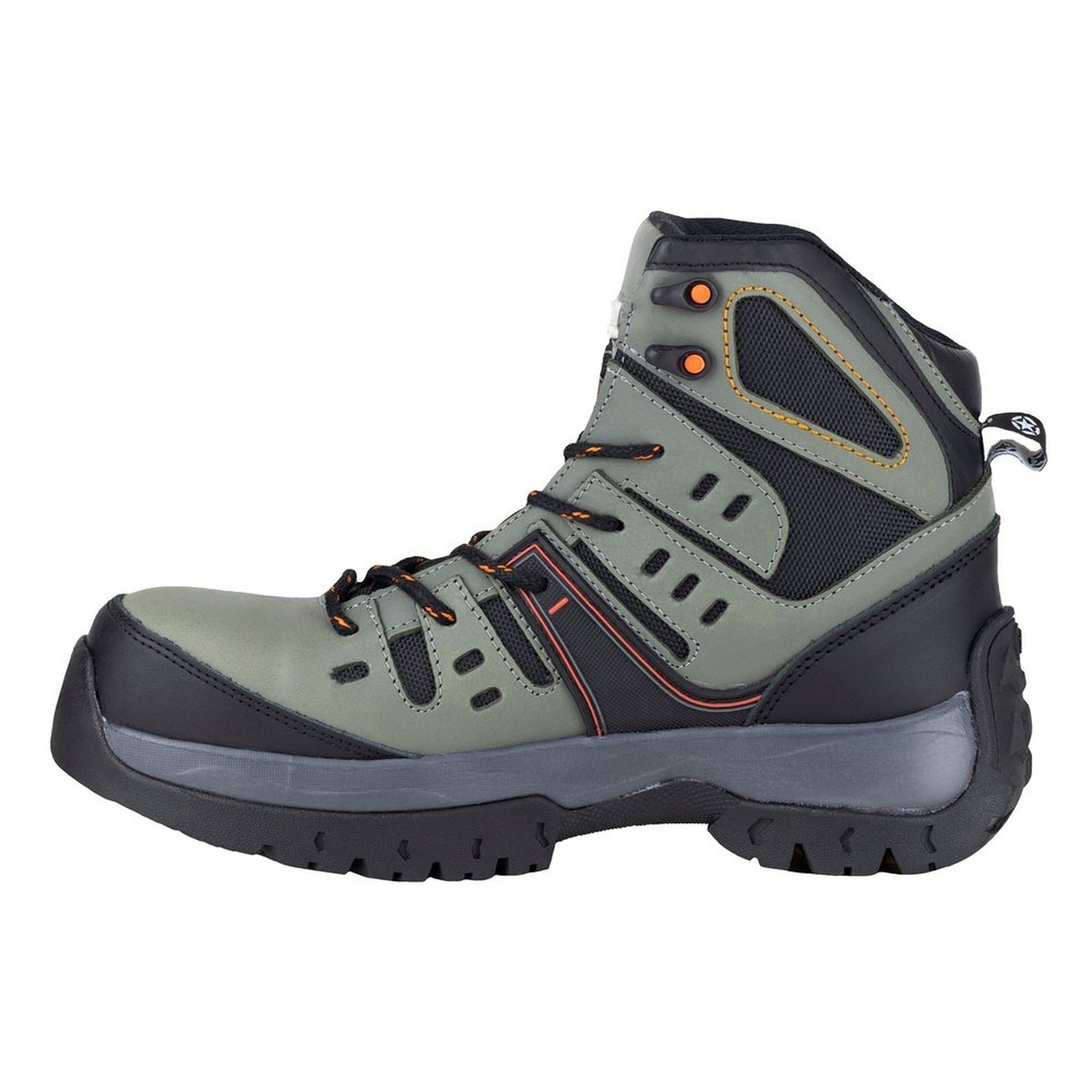 Bota Jeep Industrial Casquillo Hombre 3571 Gris Poliamida