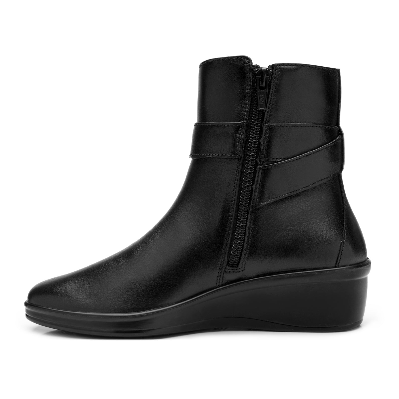 Botín Tacón Cuña Casual Para Dama Flexi 136705 Negro
