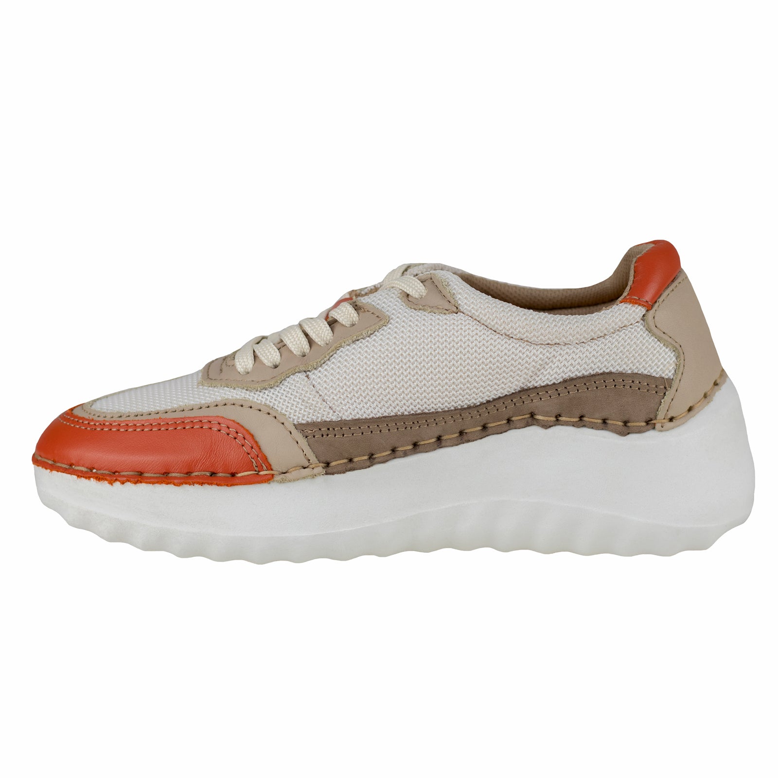 Tenis Casual Dama Lobo Solo Lubian 4804 Naranja