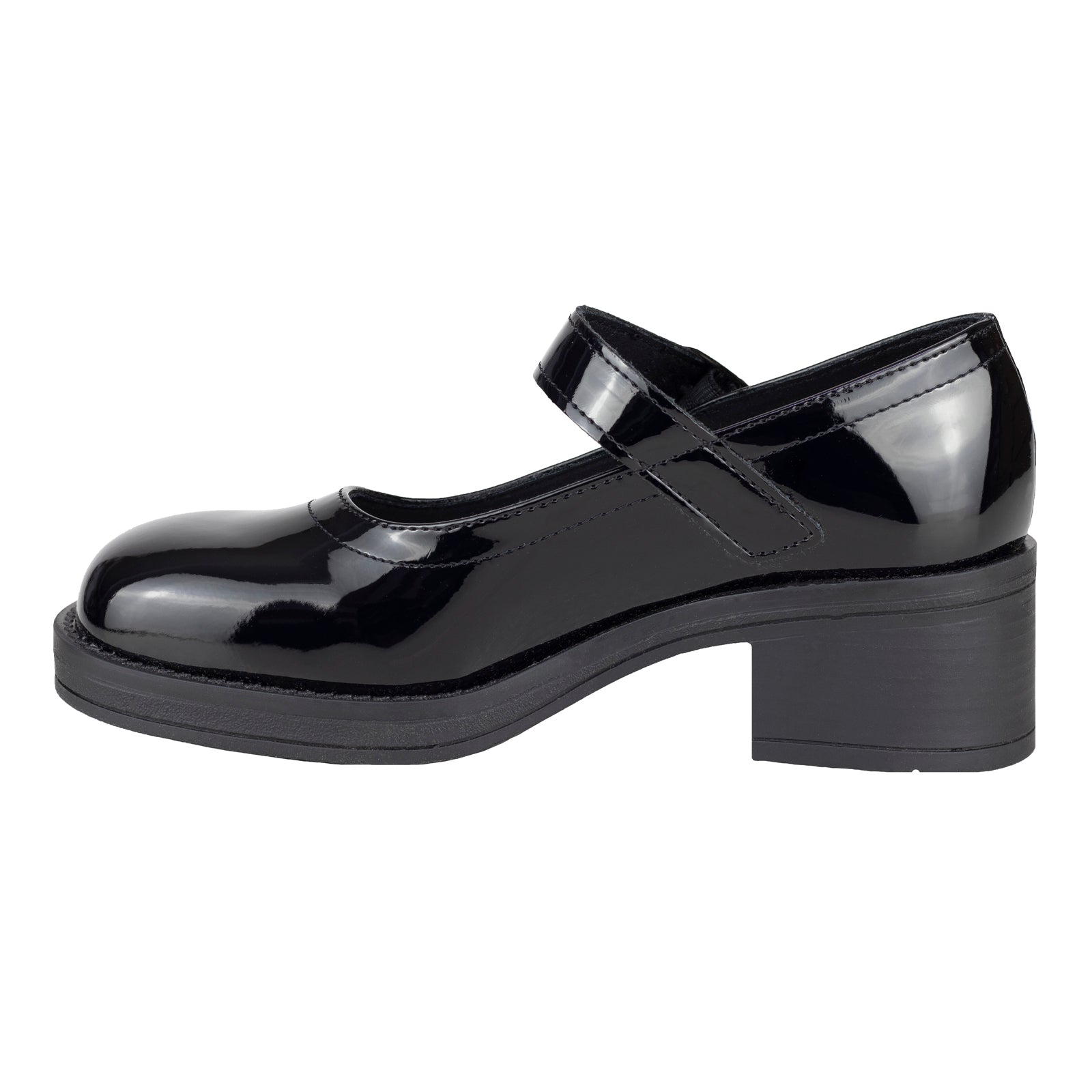 Zapato Tacón Escolar Para Niña Chabelo C954-B  Charol Negro 22-26