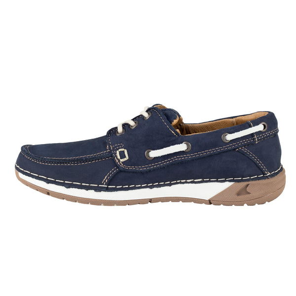 Zapato Nautico Lobo Solo Para Hombre 8438 Marino