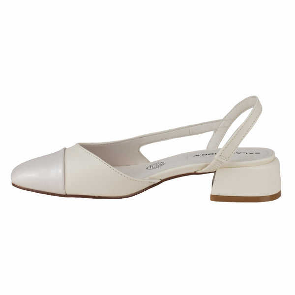 Sandalia Con Tacon Para Dama 28402-G Latte