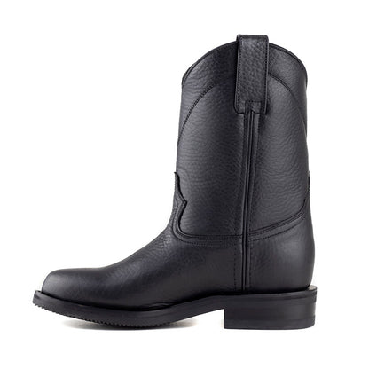 Bota Vaquera Caballero Siete Leguas Roper 1000-CTU Negro Suela De Cuero