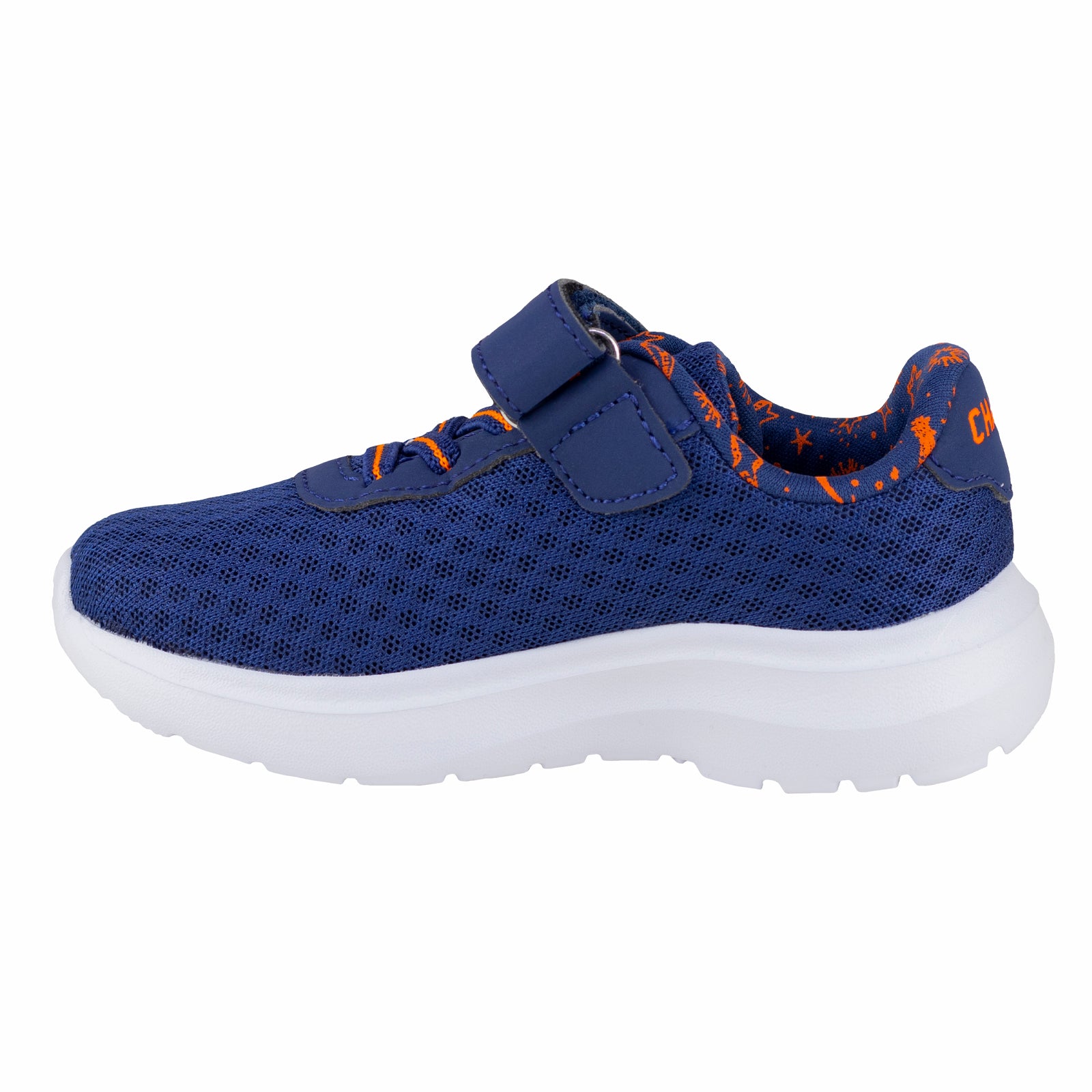 Tenis Confort Casual Para Niño Charly Kids 1065378 Marino Naranja
