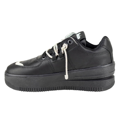 Tenis Negro Mujer Plataforma Urbano Shadow 2084