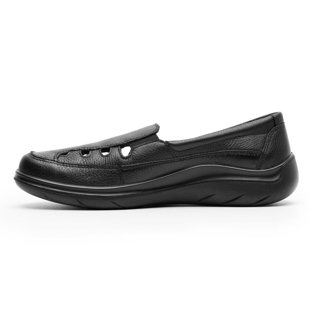 Mocasin Negro Flexi Confort Para Mujer 128701 Suela Flexible