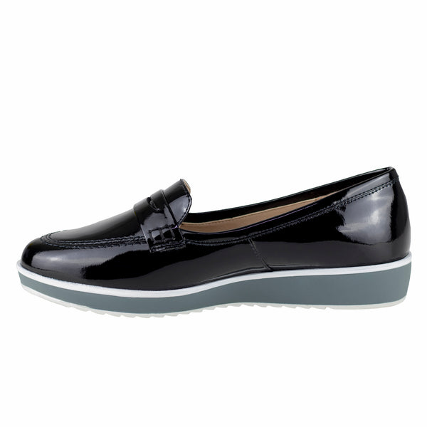 Mocasín Clásico Dama Vicenza 4411 Negro Charol