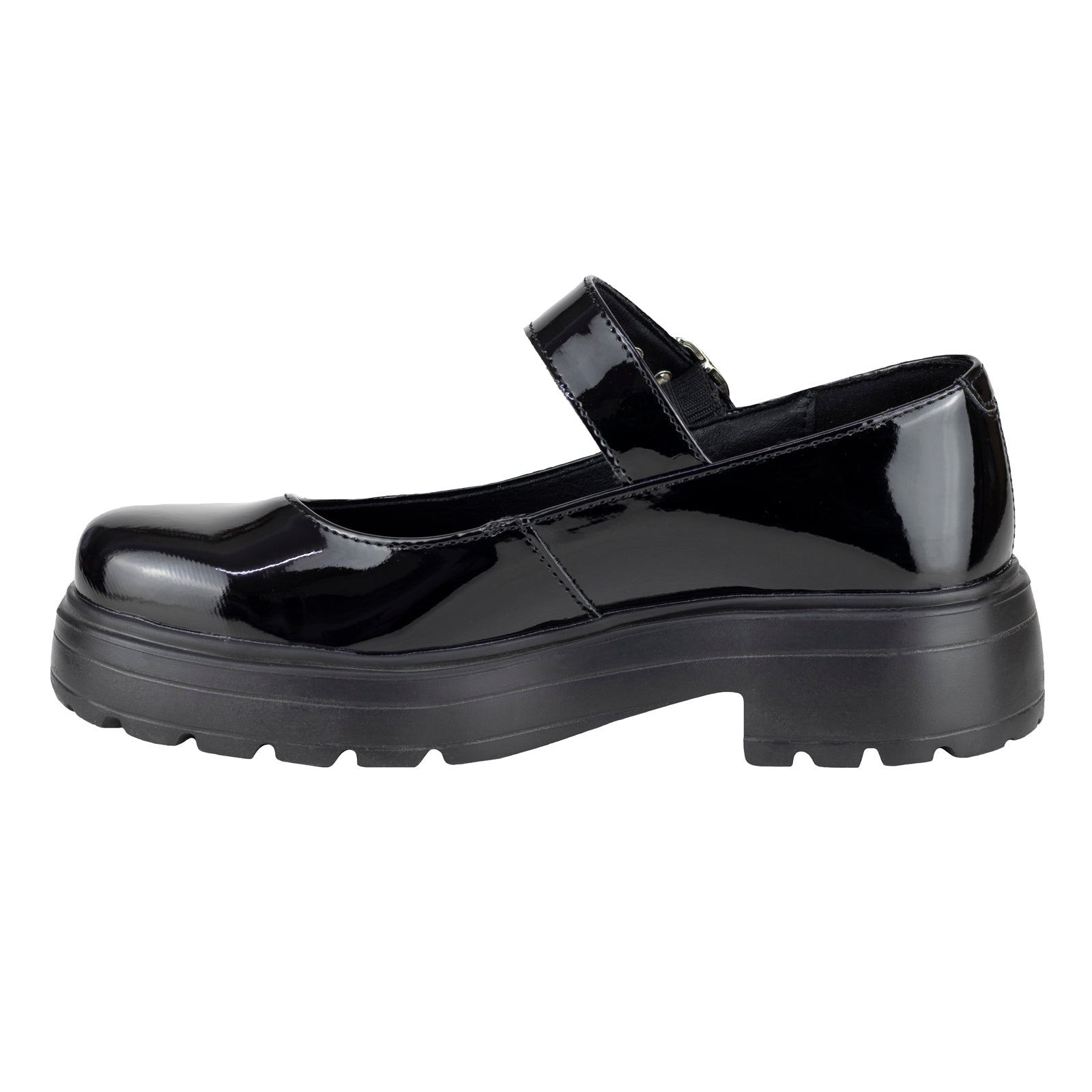 Zapato Escolar Para Niña Green Love 94111 Charol Negro 22-26