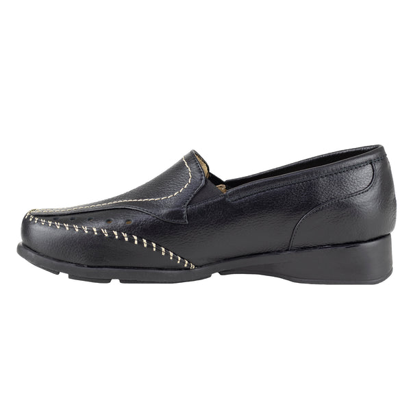 Mocasin Para Dama Ludolfo Cota 13021 Negro