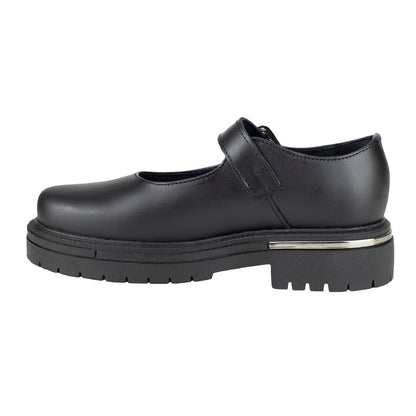 Zapato Tacón Escolar Para Niña Chabelo C980-A Negro 22-26