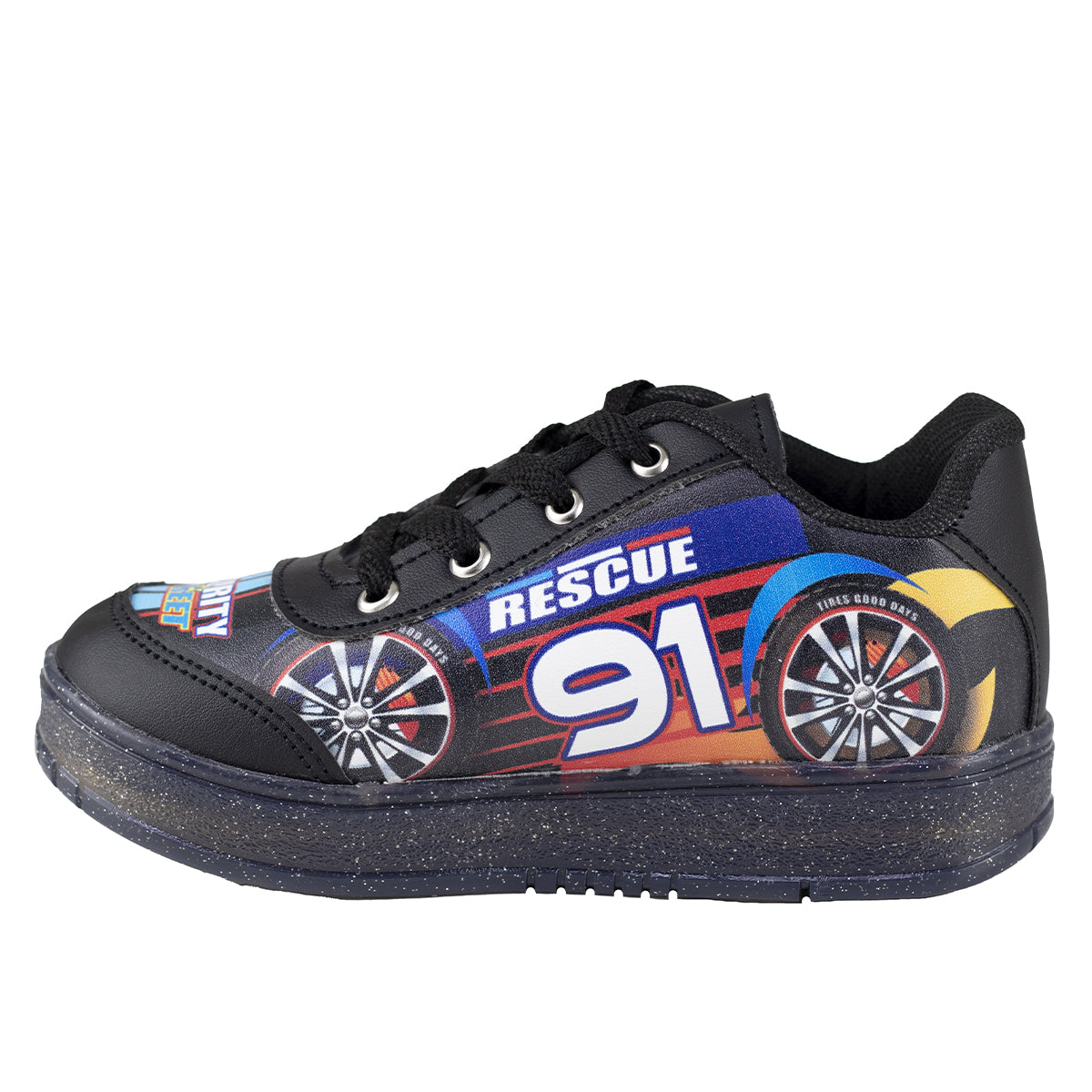 Tenis Con Luces Niño Kids Shoes 205 Negro Carrito
