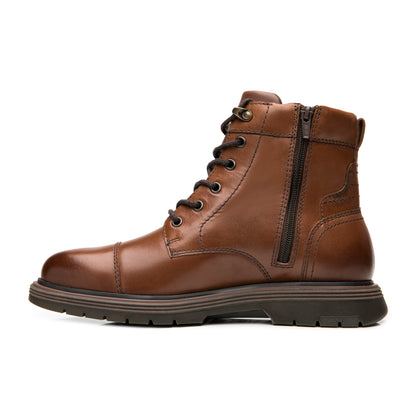 Bota Casual Elegante Para Caballero Flexi 421703 Tan