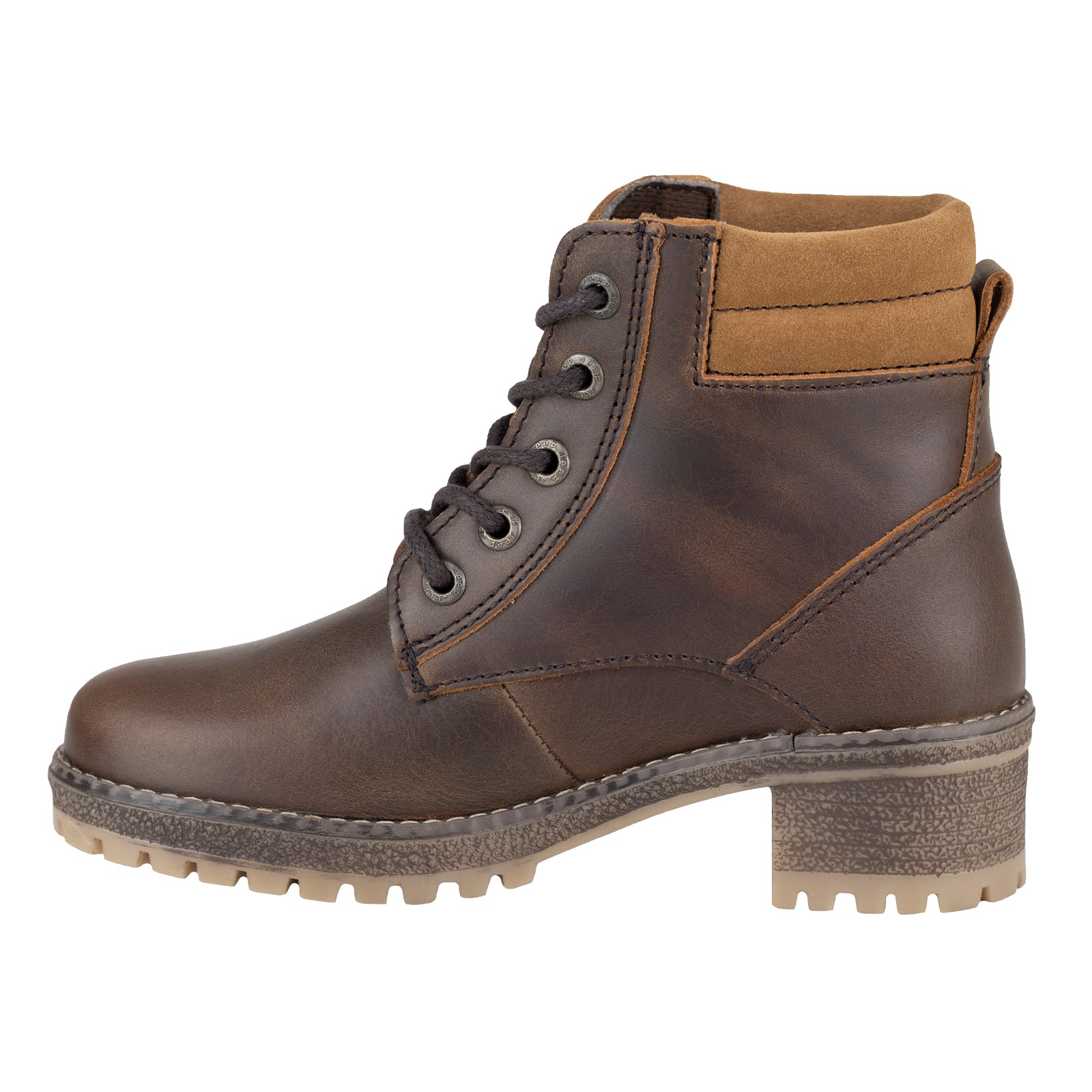 Botin De Tacon Jeep Para Dama 19052 Café