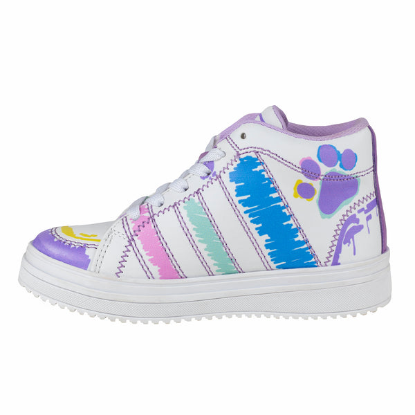 Tenis Casual Niña Hush Puppies 1563 Blanco Crayola 22-26