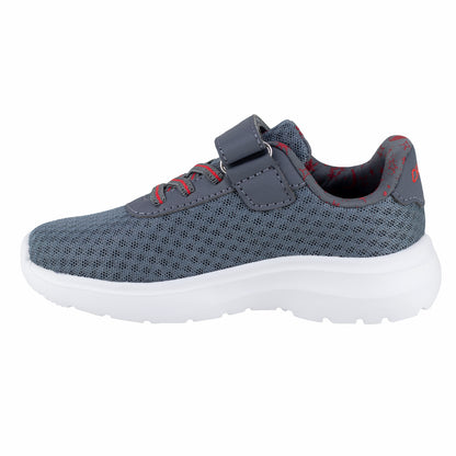 Tenis Running Casual Para Niño Charly Kids 1065378 Gris Rojo