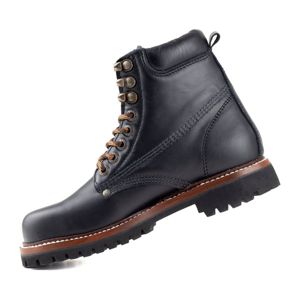 Bota Haiker Con Casquillo Hombre Siete Leguas 2413-AD Negro