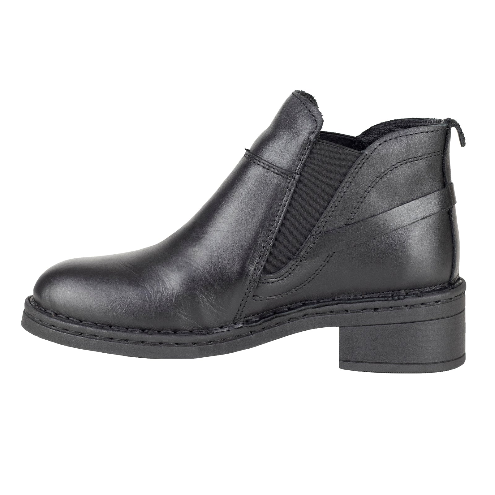 Botín Tacón Bajo Casual Para Dama Lobo Solo 5094 Negro